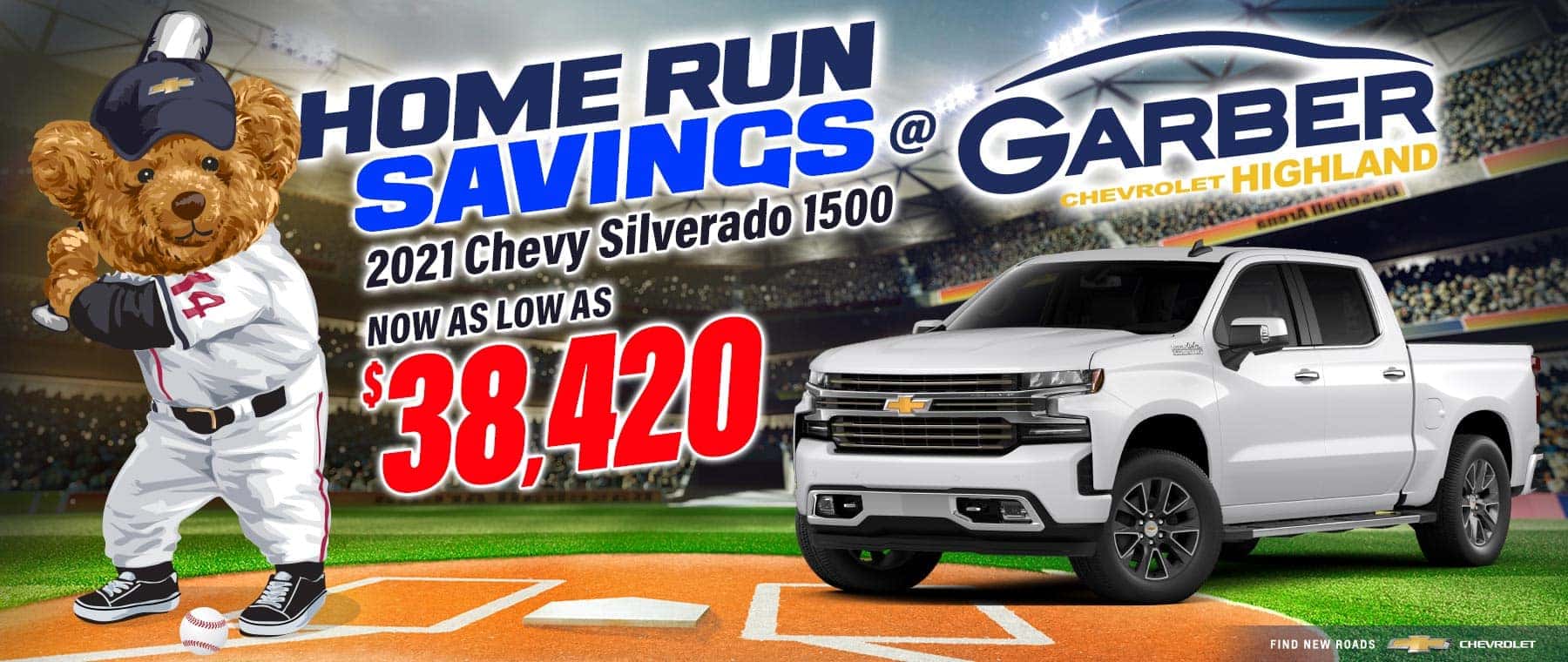 2021 Chevy Silverado - as low as $38,420