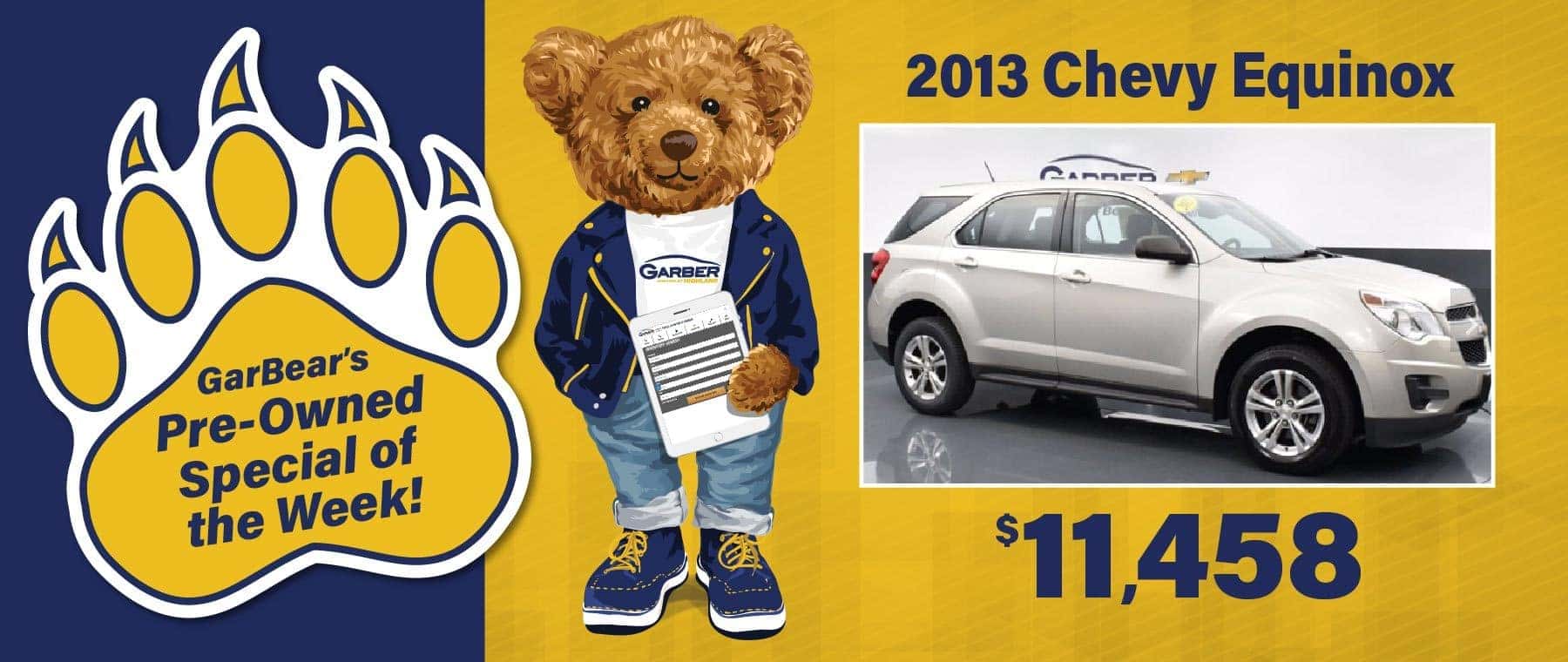 2013 Chevy Equinox - $11,458