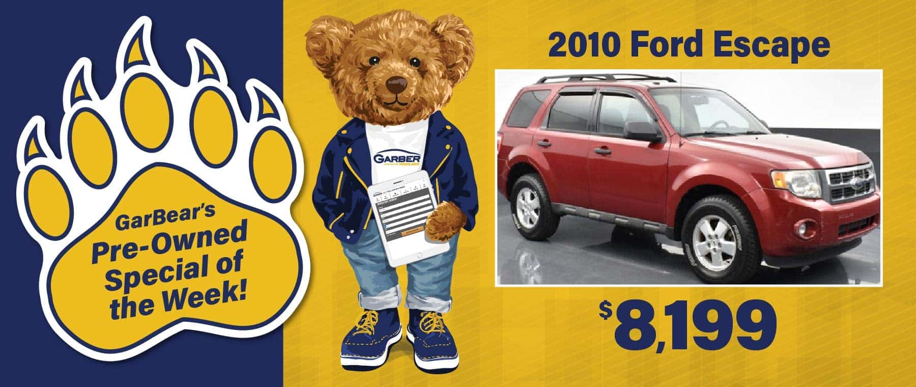 2010 Ford Escape $8199