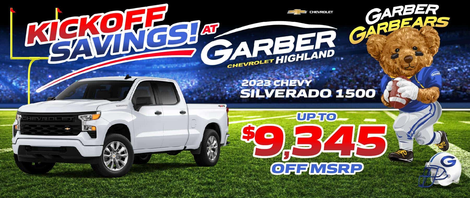 2023 Chevy Silverado 1500 - SAVE up to $9,345