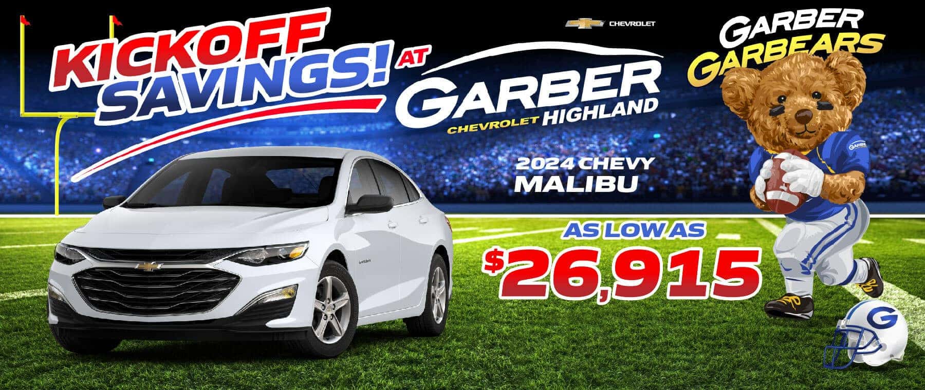 2024 Chevy Malibu - as low as $26,915