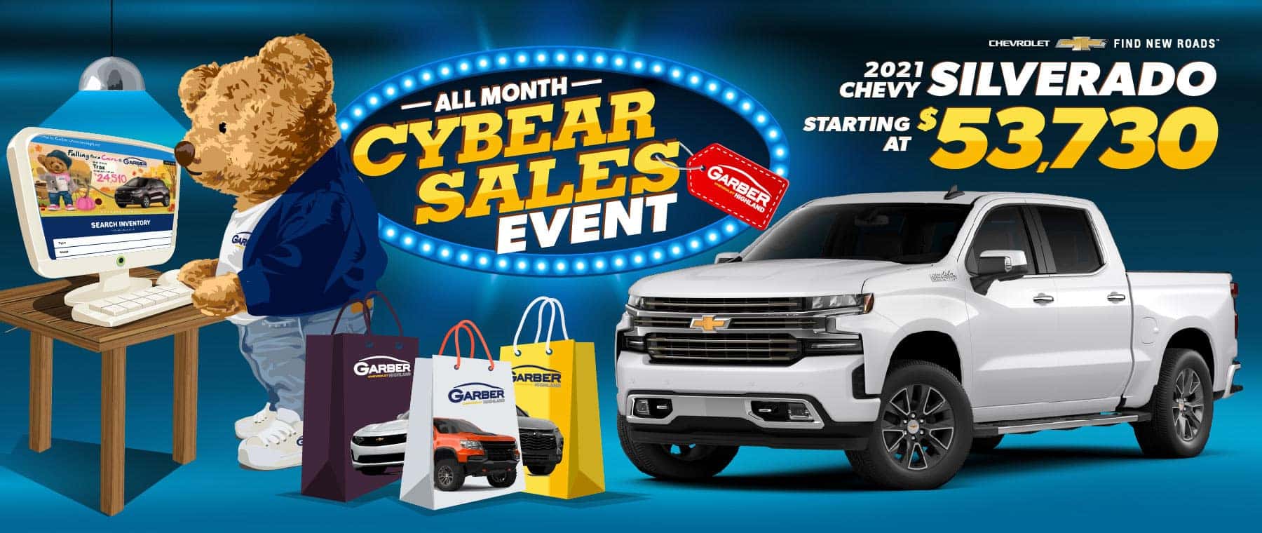 2021 Chevy Silverado 1500 - as low as $30,400