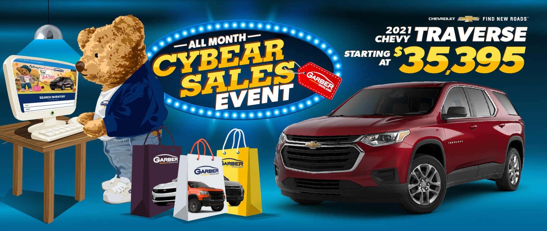 2021 Chevy Traverse starting at $35,395