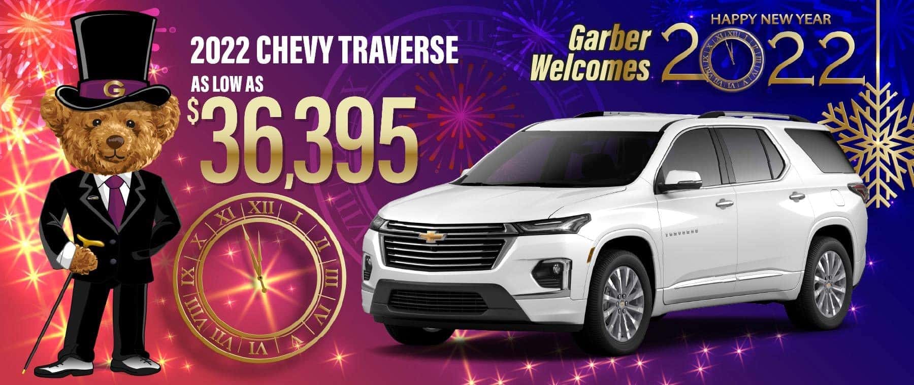 2022 Chevy Traverse - as low as $36,395