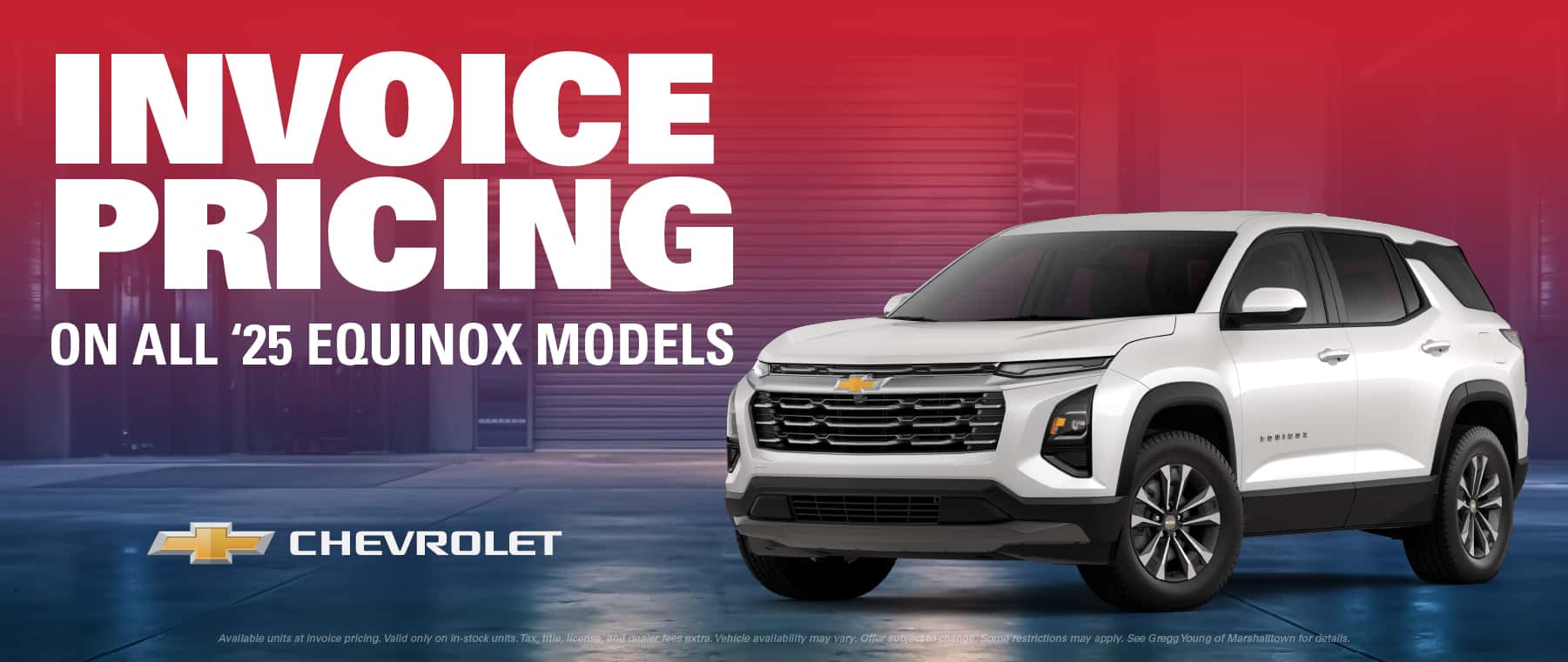 2025 CHEVROLET EQUINOX INVOICE PRICING ON ALL '25 EQUINOX MODELS