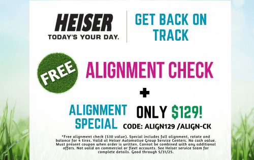 FREE alignment check and special