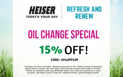 15% OFF OIL CHANGE SPECIAL