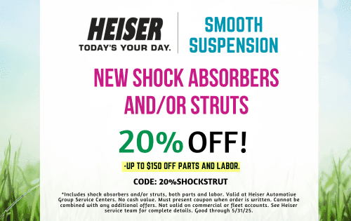 20% OFF NEW SHOCKS AND STRUTS