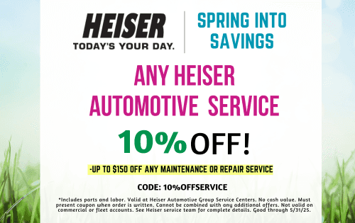 10% OFF ANY HEISER SERVICE
