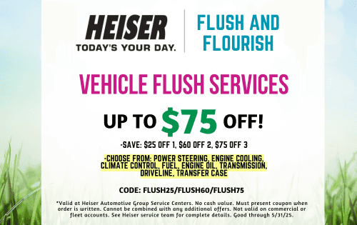 Up to 75$ OFF Vehicle Flush Services
