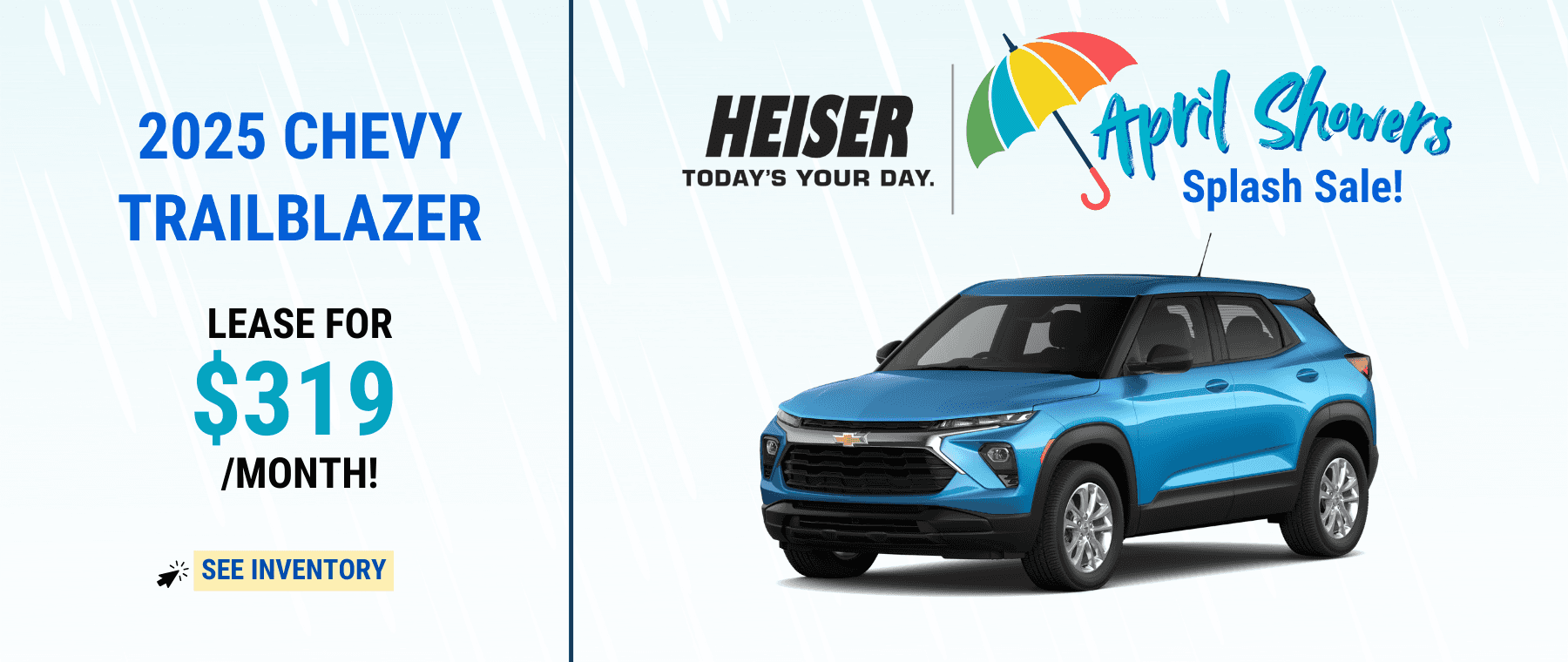 2025 Chevy Trailblazer lease for $319/month