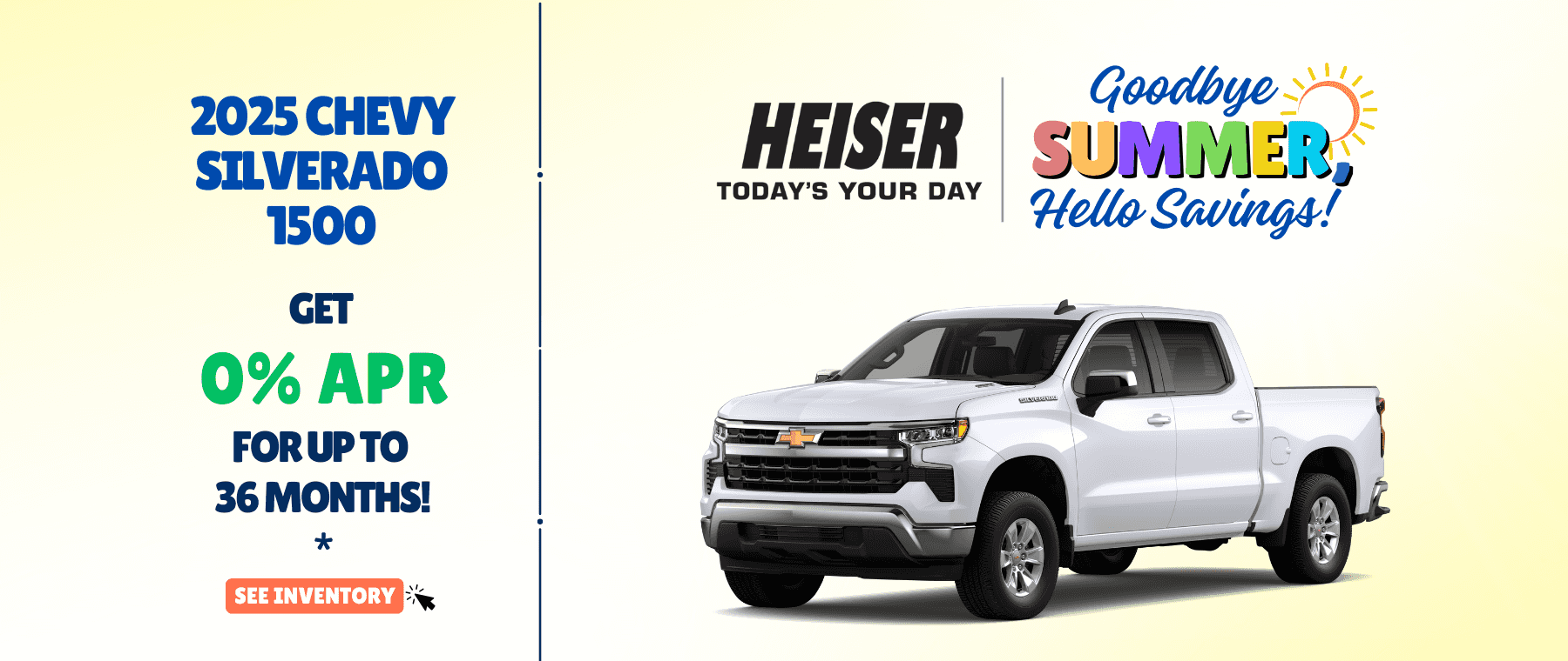 Chevy Silverado 1500 0% APR