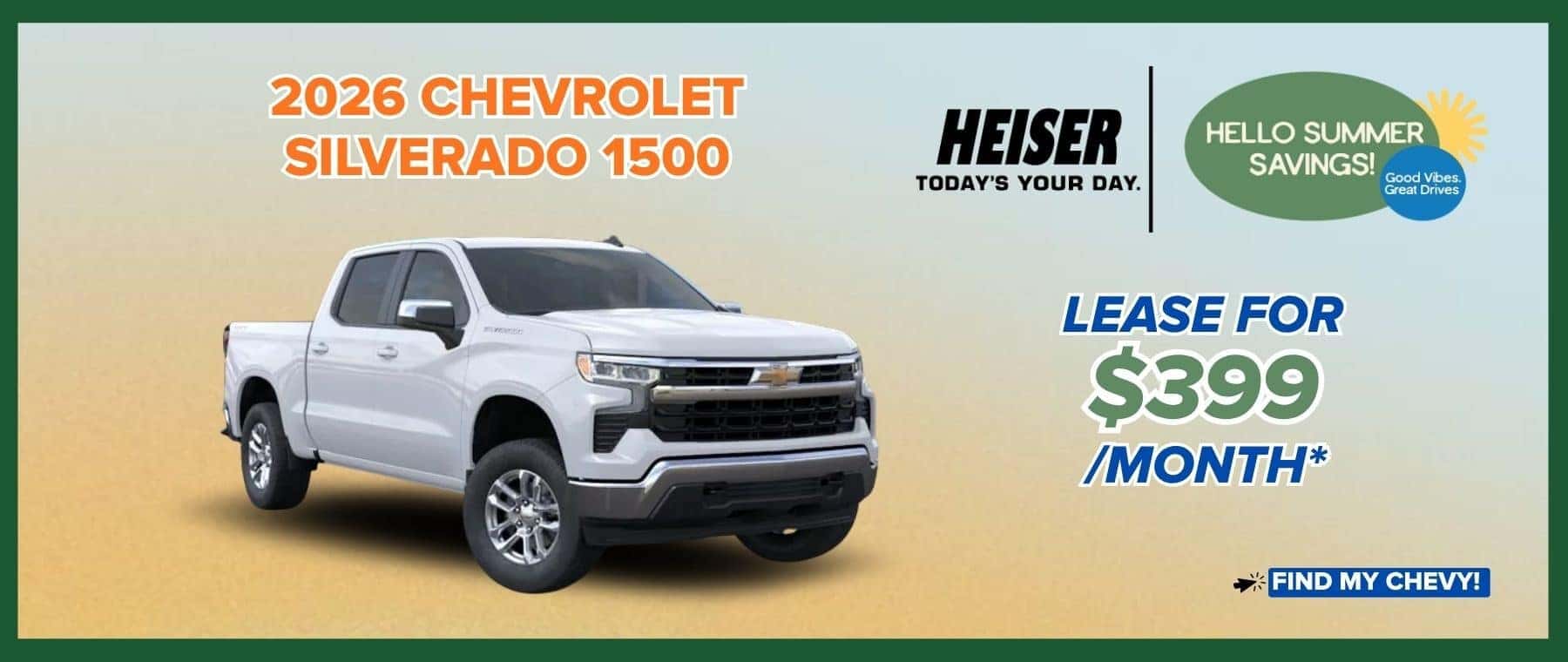 June Silverado 1500 Incentive