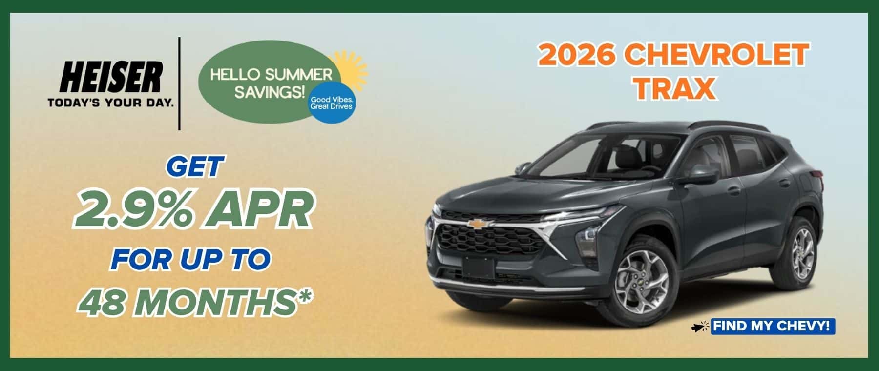 June Chevy Trax Incentive