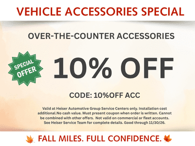 10% Off vehicle accessories