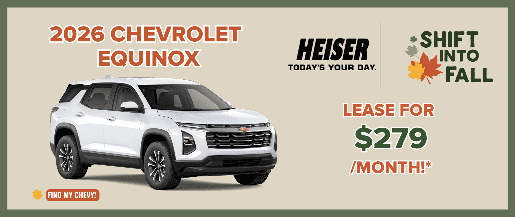 Updated Sept 2026 Equinox