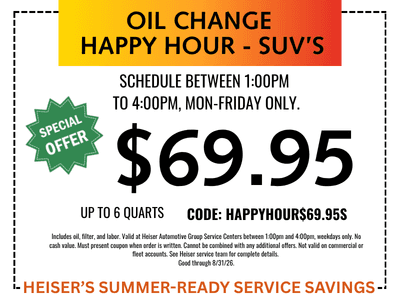 Oil change SUV