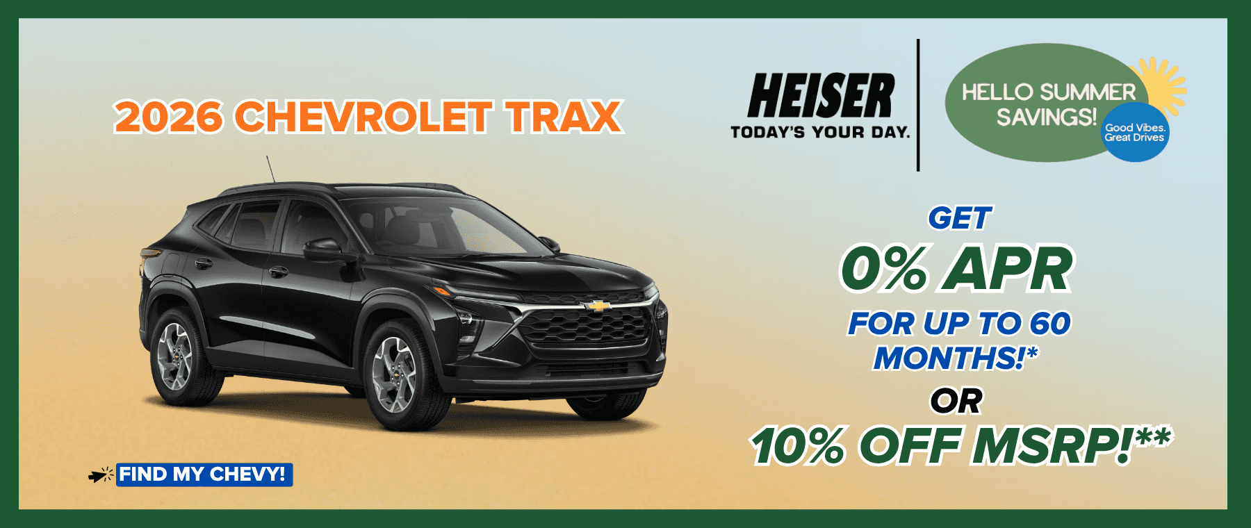 Chevy Trax 2026 0% APR