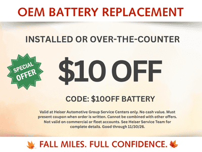 $10 Off OEM Battery Replacement