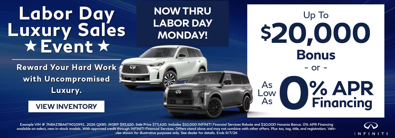 Labor Day Luxury Sales Event