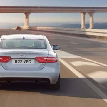 2018 Jaguar XE Rear View Driving