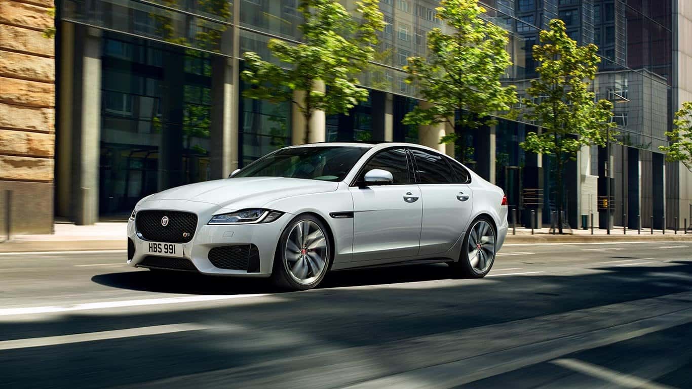 2018 Jaguar XF parked on a street