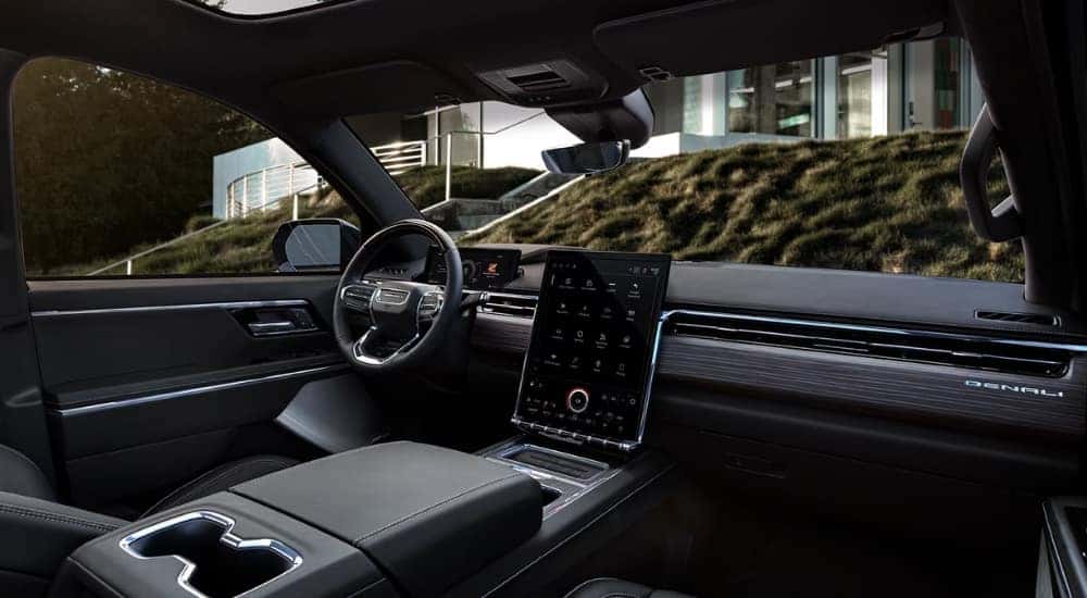 The cabin of a 2025 GMC Sierra EV Denali.