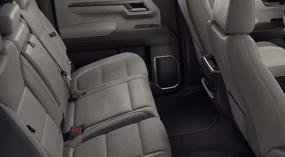 The gray rear seating area is shown in a 2025 Sierra 1500 Elevation.