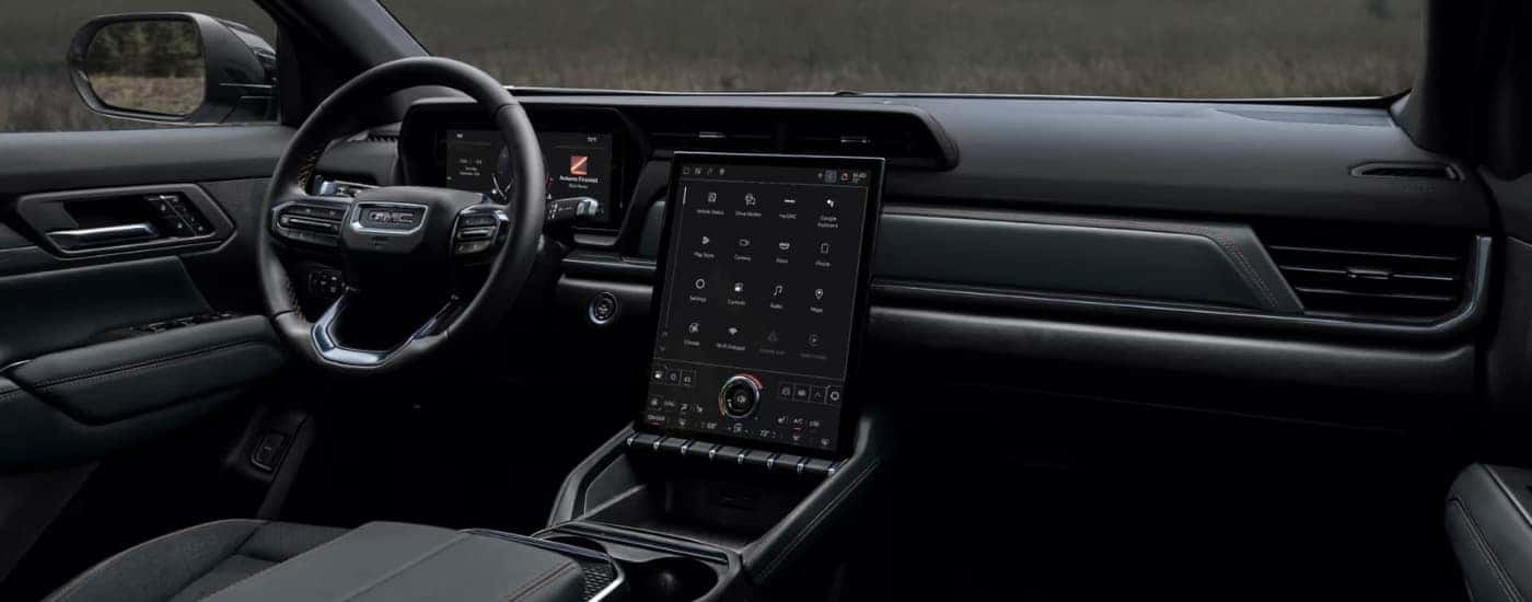 Infotainment and digital gauge cluster on a 2026 GMC Terrain