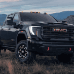 Black 2026 GMC Sierra 1500 parked off-road