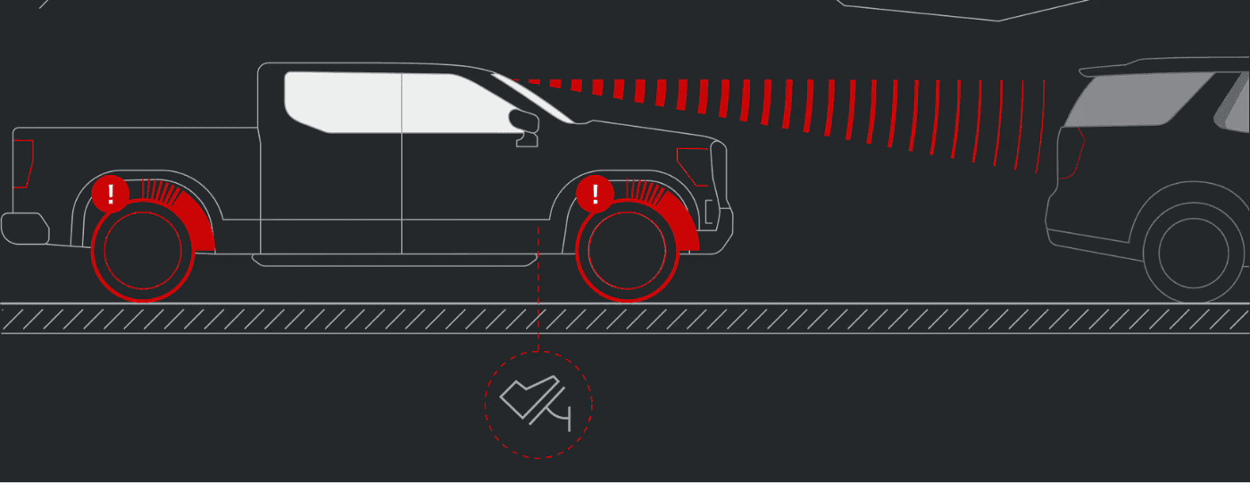 Forward collision detection system in the 2026 GMC Canyon