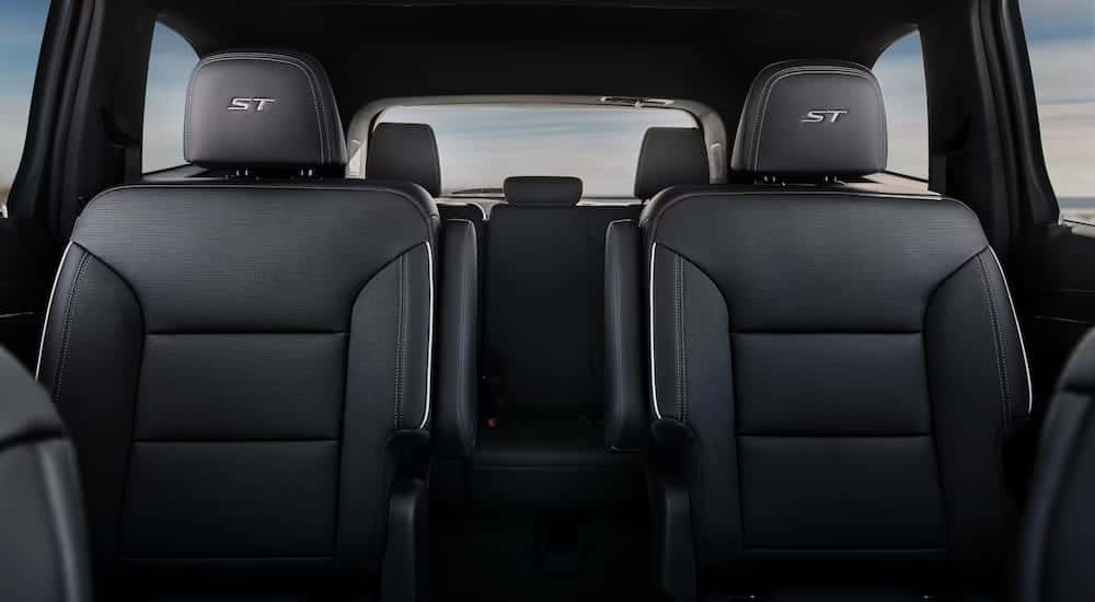 Rear seats inside of a 2026 Buick Enclave.