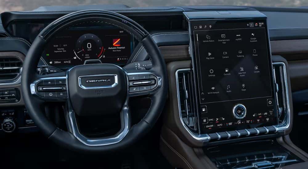 2026 GMC Yukon Denali interior dashboard with display screen