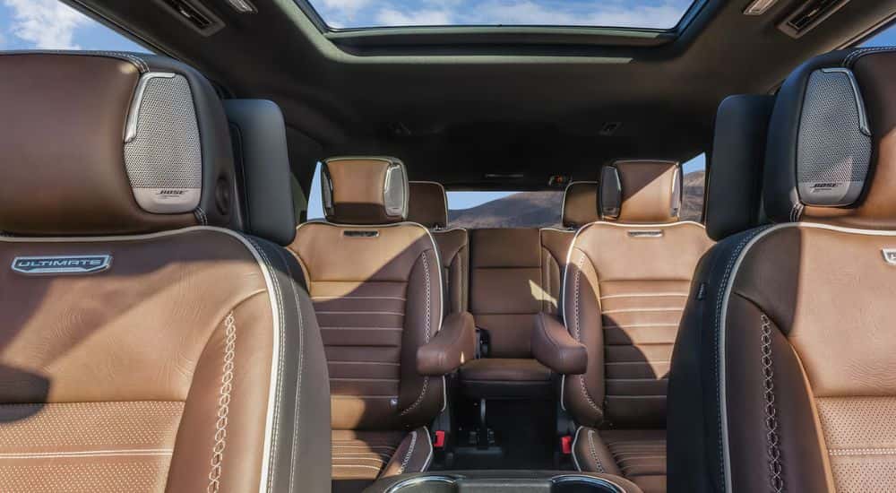 2026 GMC Yukon Denali brown interior view from front