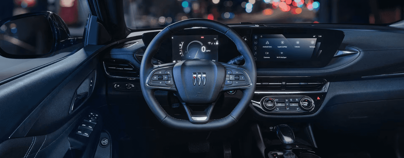 Infotainment and digital gauge cluster on a 2026 Buick Envista