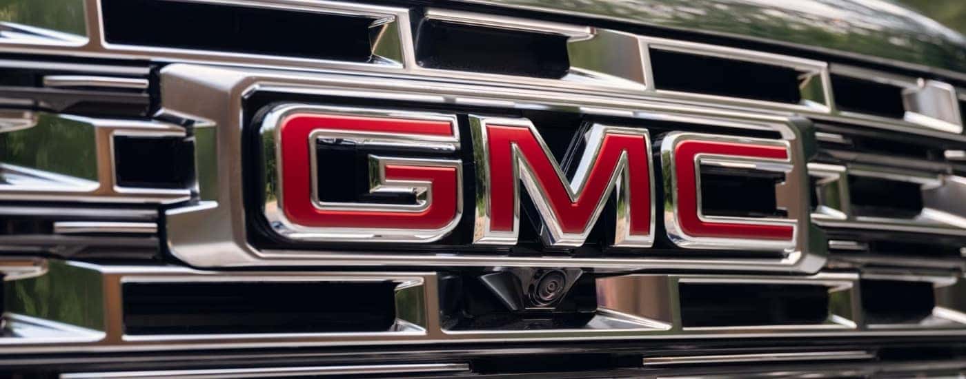 Front grille on a 2025 GMC Acadia Denali