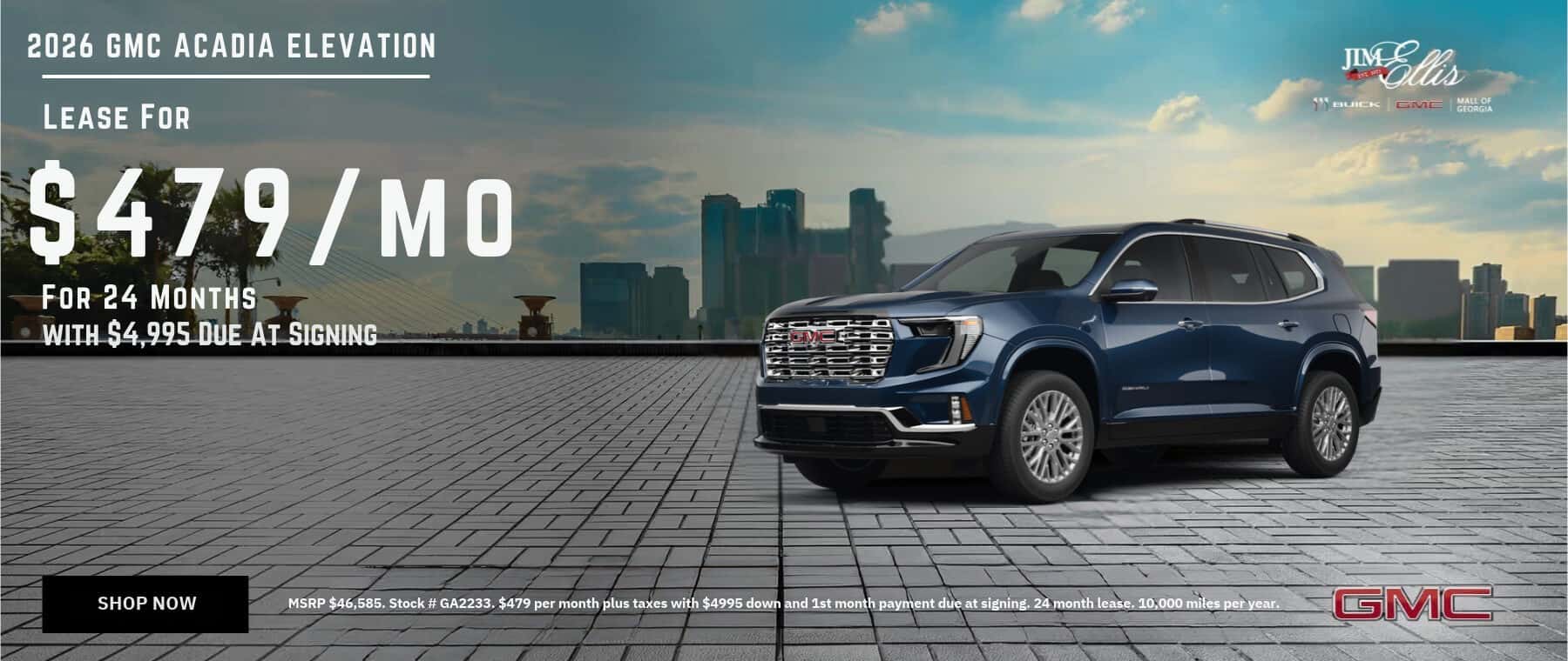 2026 GMC Acadia Elevation special offers