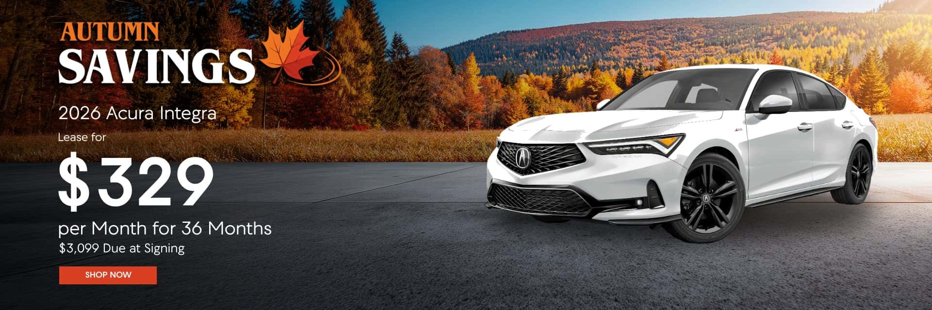 $329 Lease offer for 36 Months