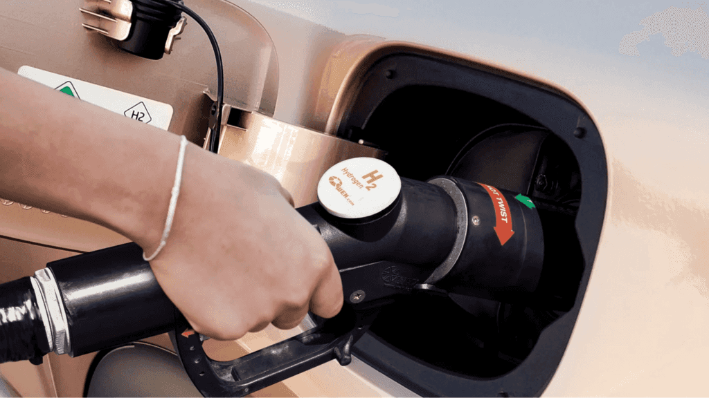 2023 Hyundai NEXO Fuel Cell being refueled
