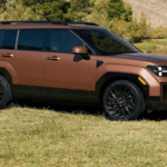 2026 Hyundai Santa Fe parked on grass