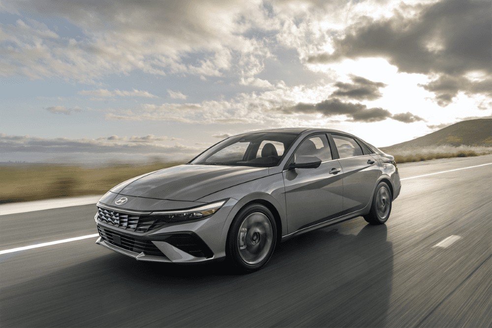 2026 Hyundai Elantra driving on the highway