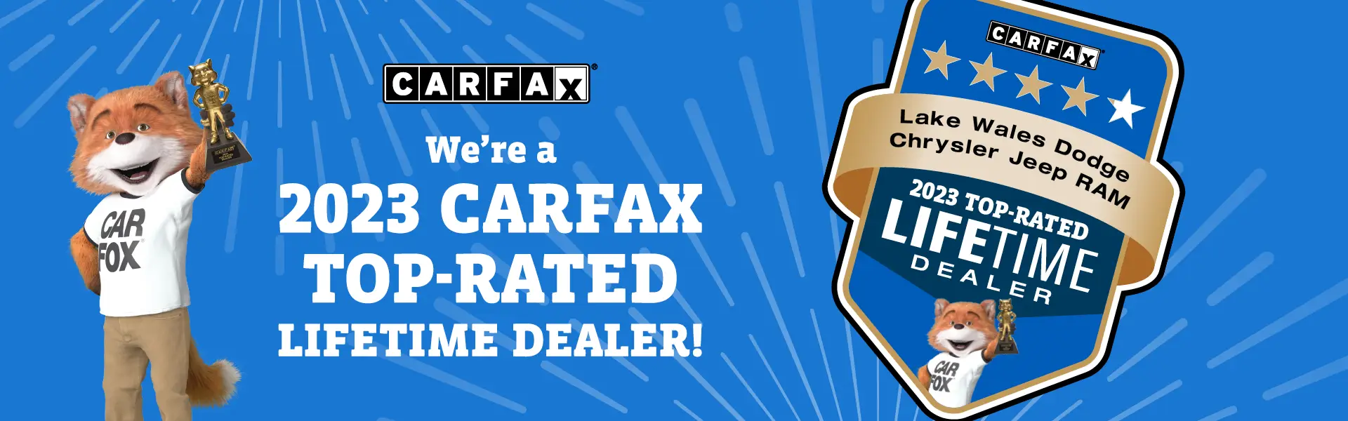 Carfax Top Rated Dealer 2023 Lake Wales CDJR