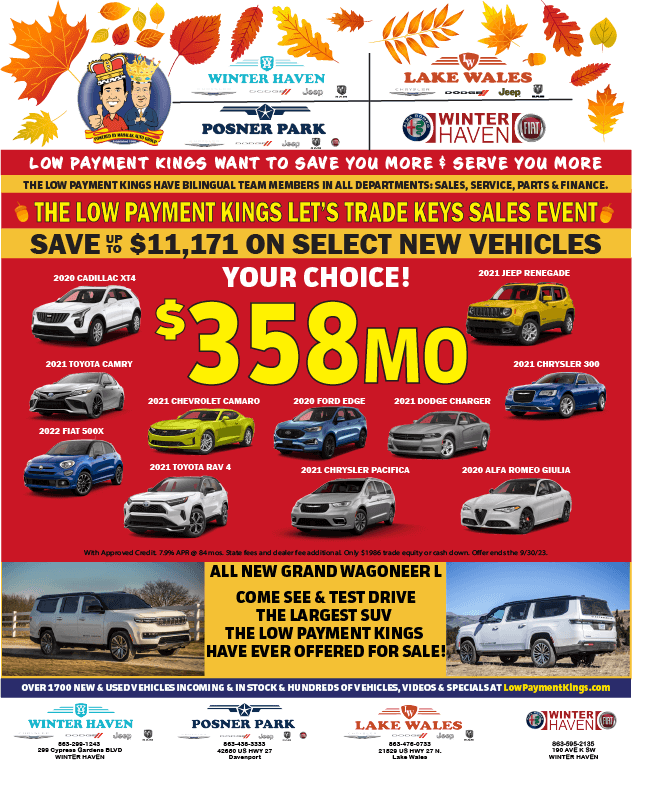 Low Payment Kings Fall Specials