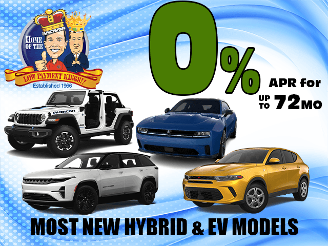 0% APR for 72mo on Most New Hybrid & Electric Vehicles
