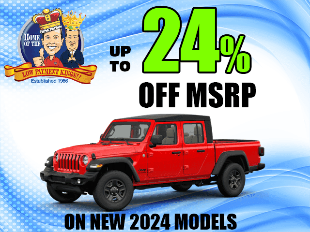 2024 Jeep Gladiator up to 24% off MSRP
