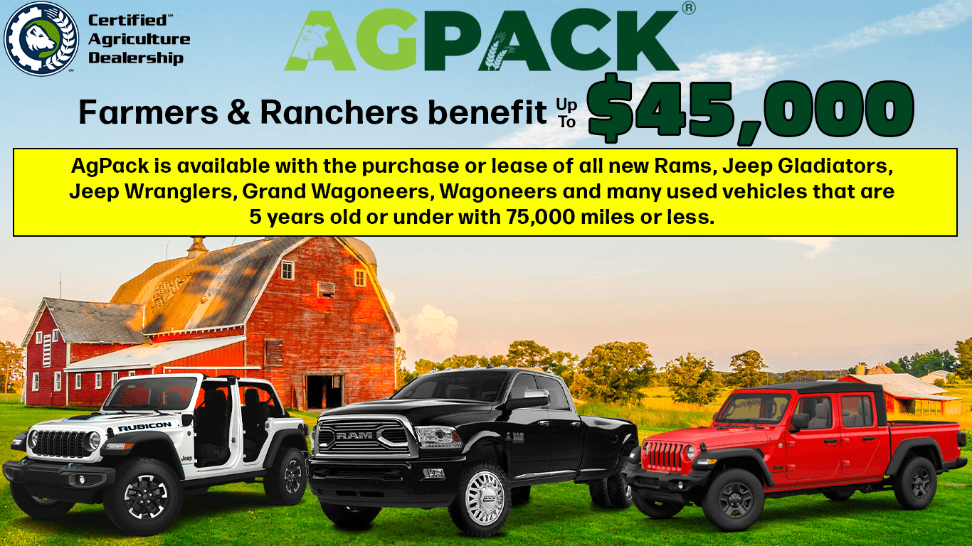 Save up to $45,000 with AgPack benefits for your farm or ranch