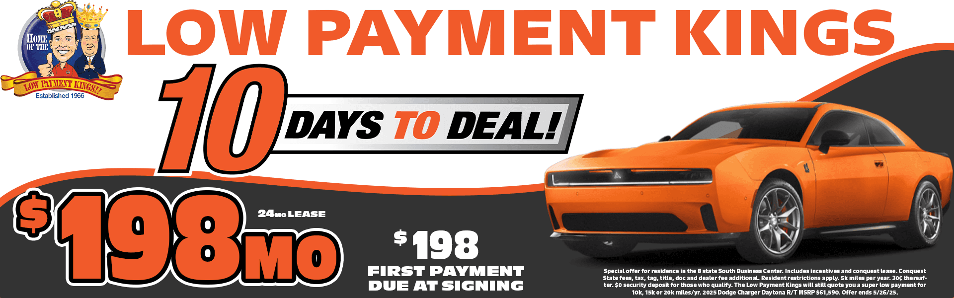 2025 Dodge Charger Daytona 10 Days to Deal 198mo
