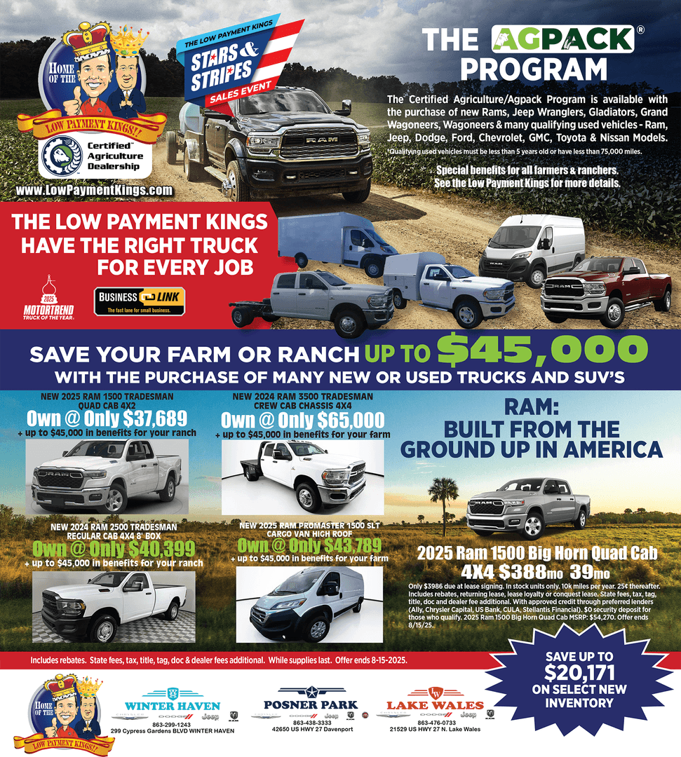 farmers and ranchers save more with the Low Payment Kings