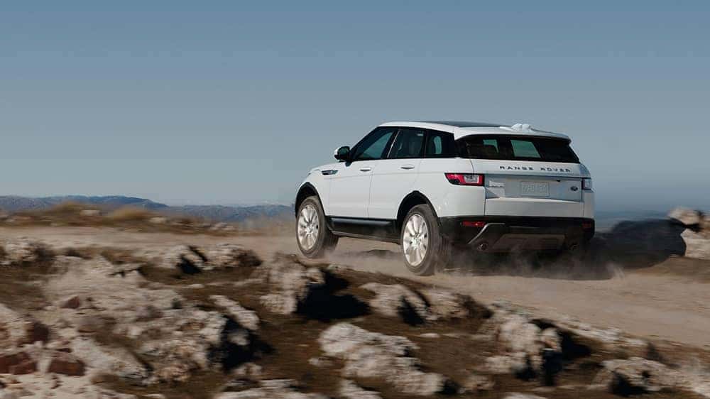 2019 Land Rover Range Rover Evoque Off-Roading on a Gravel Path