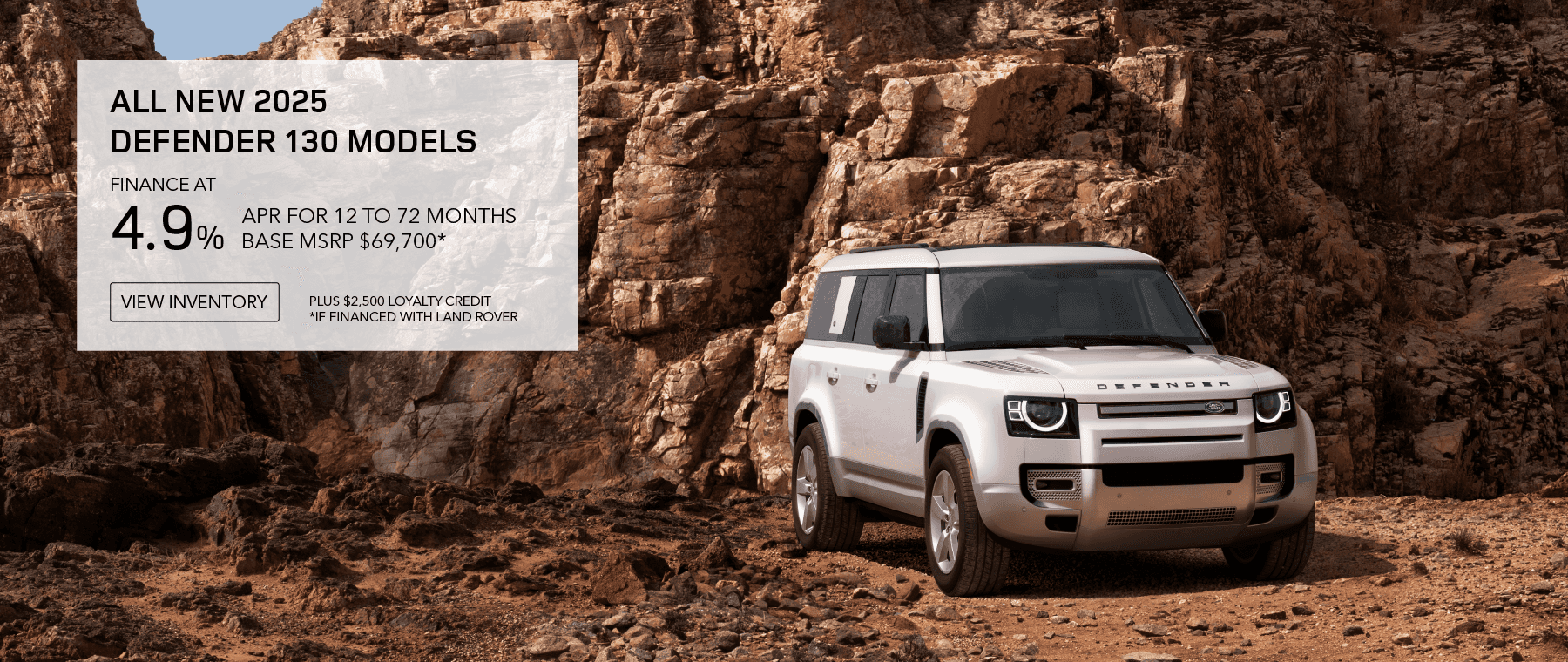 ALL NEW 2025 DEFENDER 130 MODELS